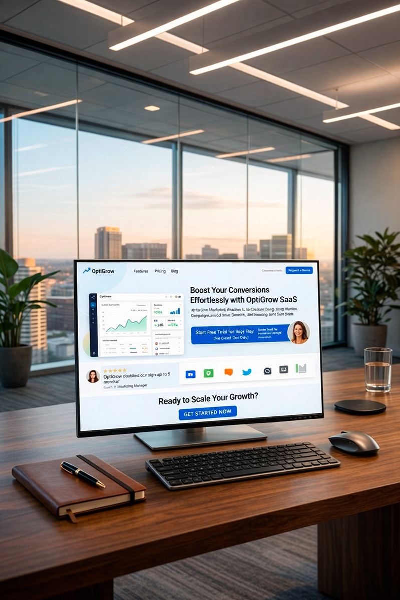 Pages produit et marketing SaaS