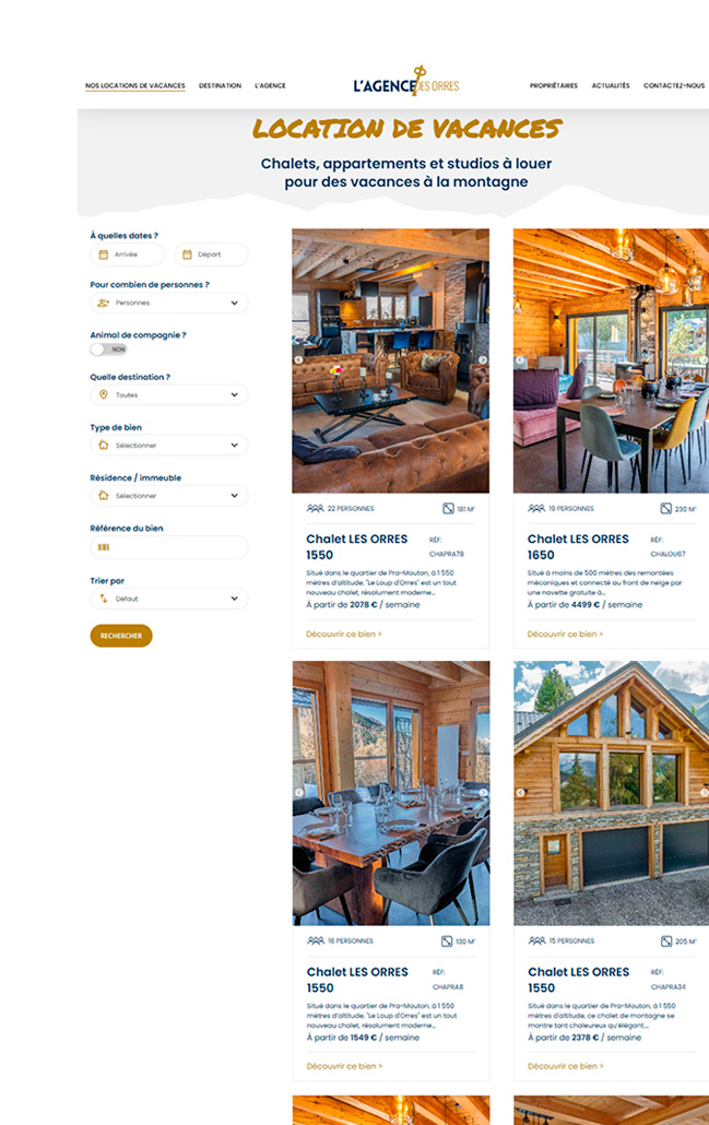 Projet tourisme : Agence des Orres