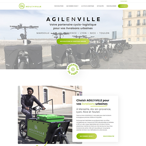 Site Agilenville logistique urbaine durable