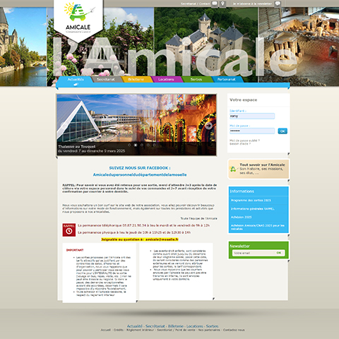 Projet Amicale du Personnel du Département de la Moselle